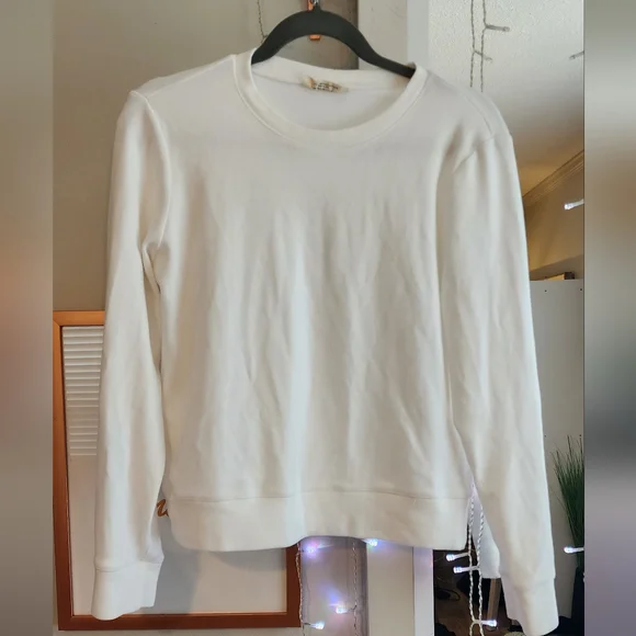 78 & Sunny White Crew Neck Sweatshirt Size Medium - Picture 2 of 7